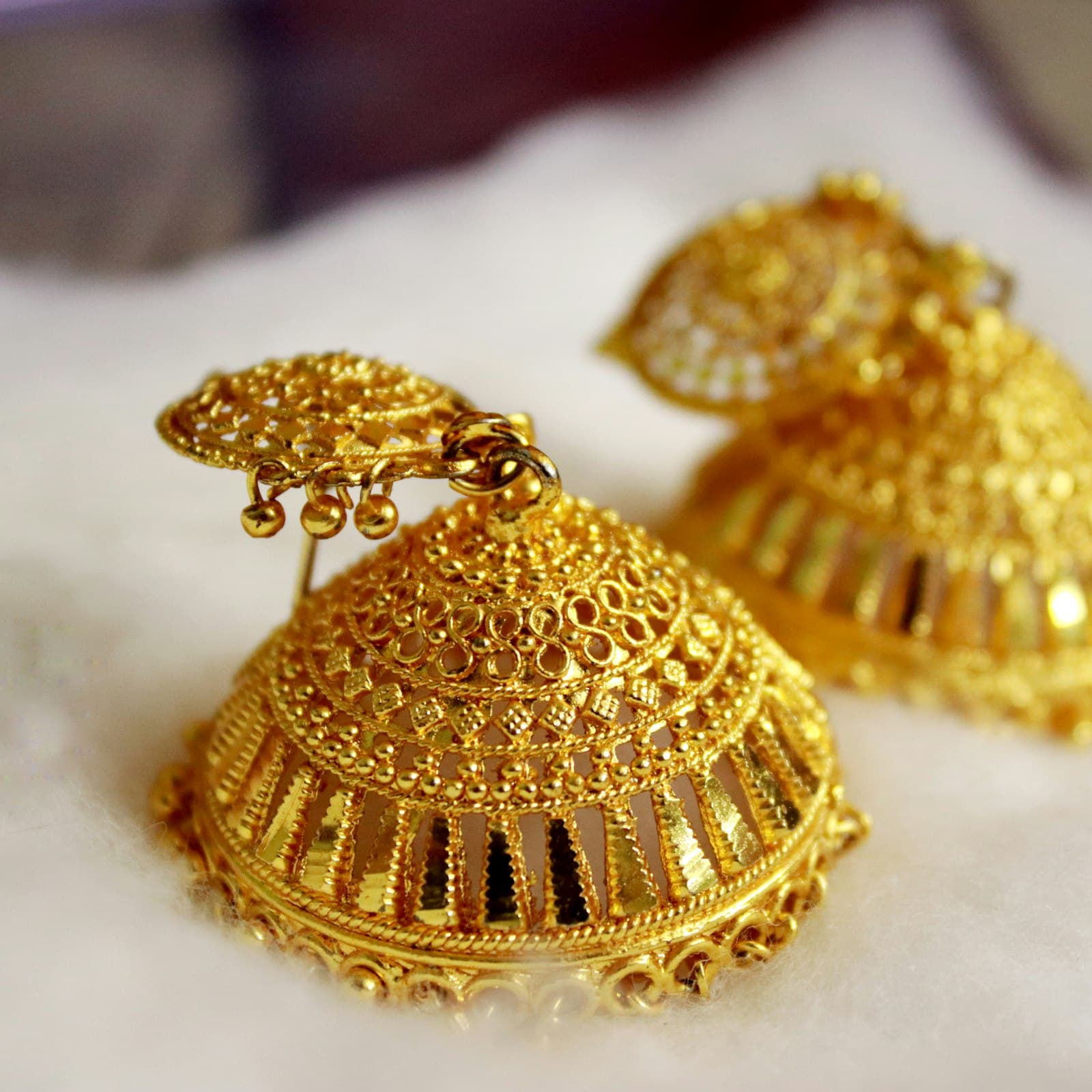 Bông tai cưới vàng 24K Hoa Mai